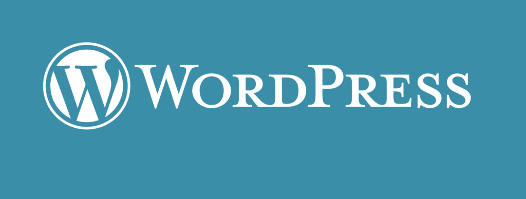 WordPress logo in een banner