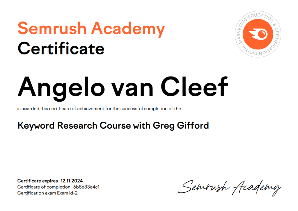 Keyword research course with Greg Gifford